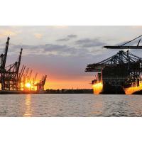 0862 untergehende Sonne im Hamburger Hafen - CMA CGM CALLISTO | Containerhafen Hamburg - Containerschiffe im Hamburger Hafen
